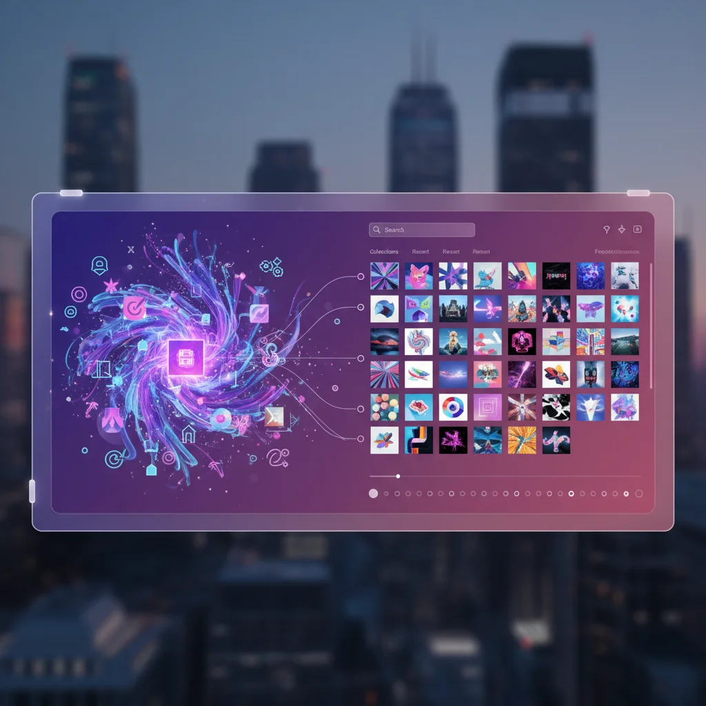 AI image generation and asset management