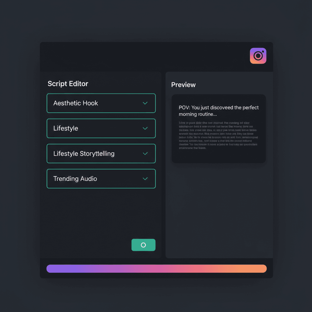 Reangle Instagram Reels脚本生成器