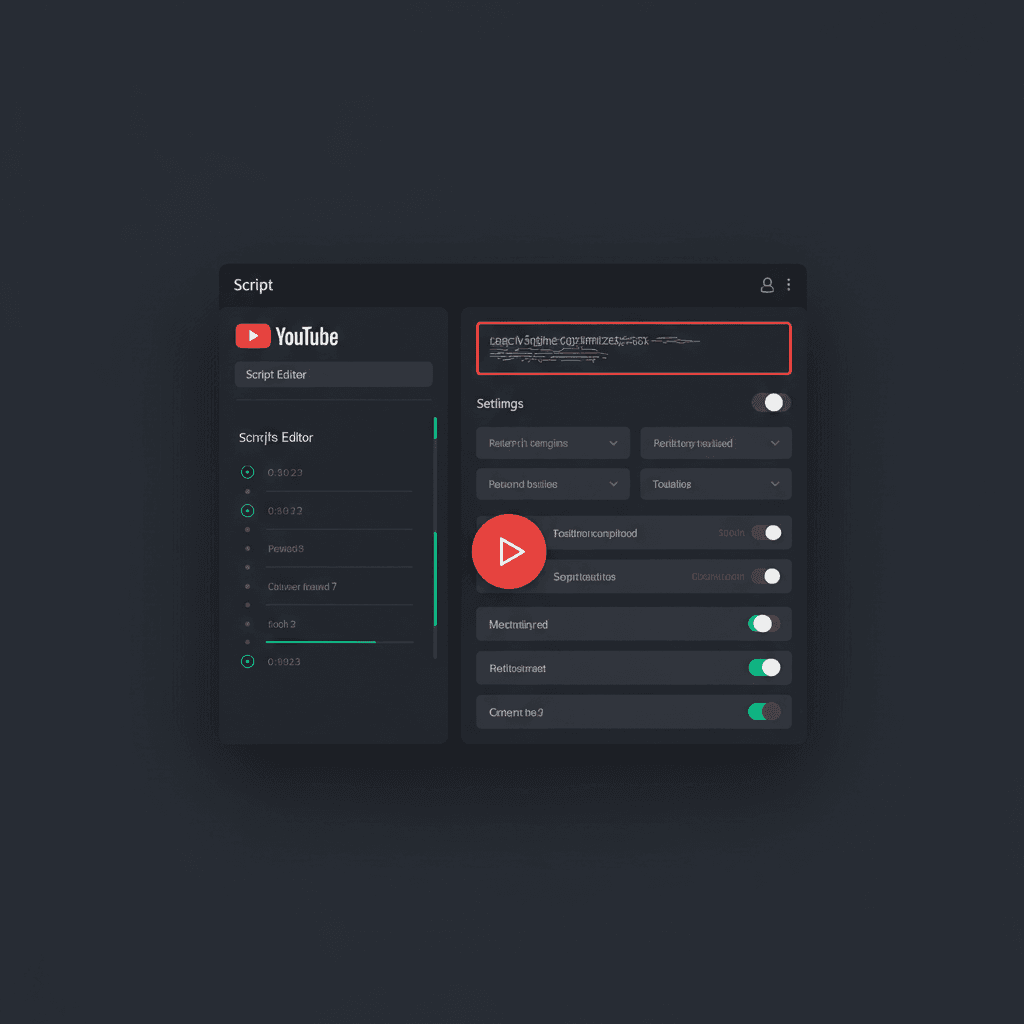 YouTube长视频脚本生成界面