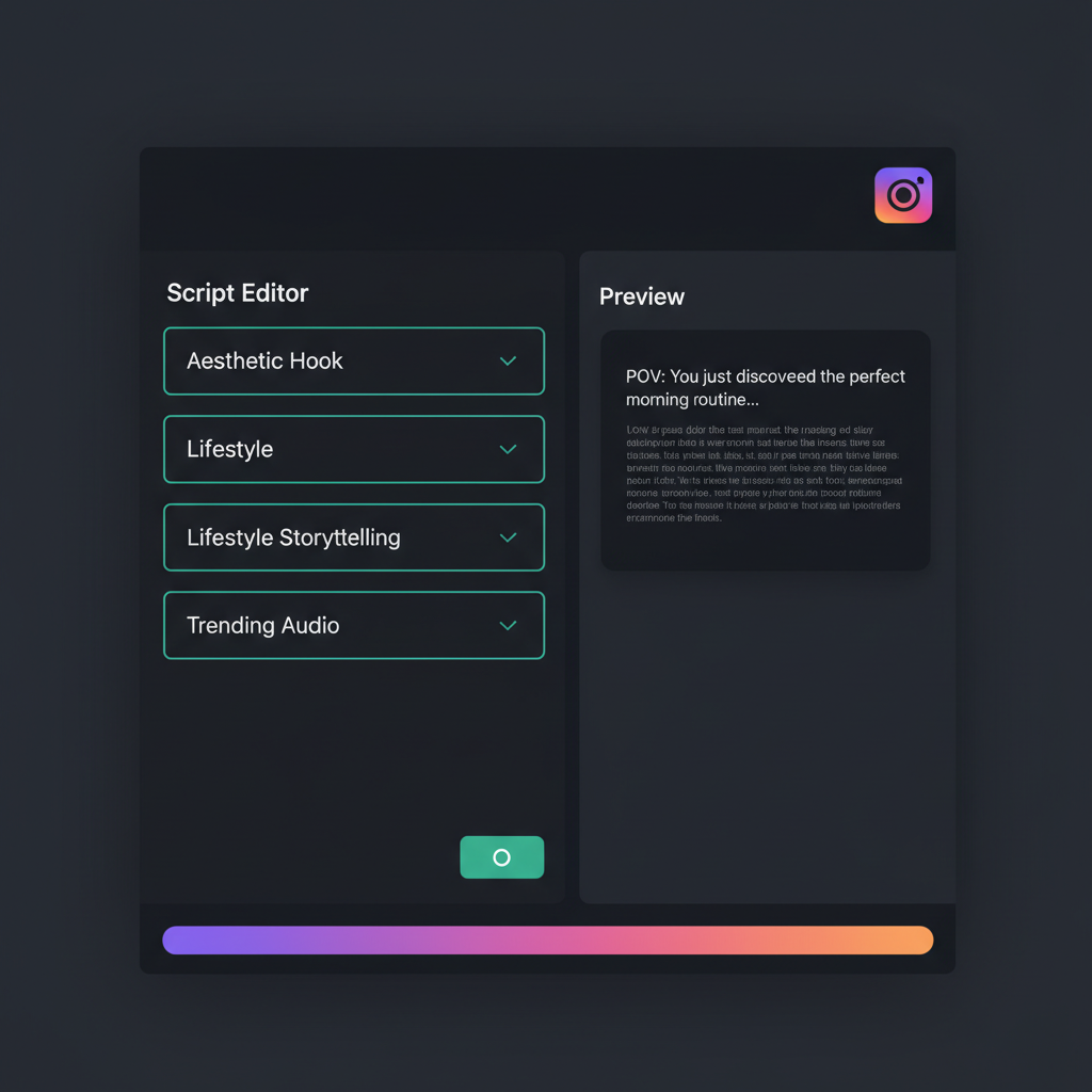 Reels Script Reangle Instagram Reelsスクリプト生成ツール | Reangle